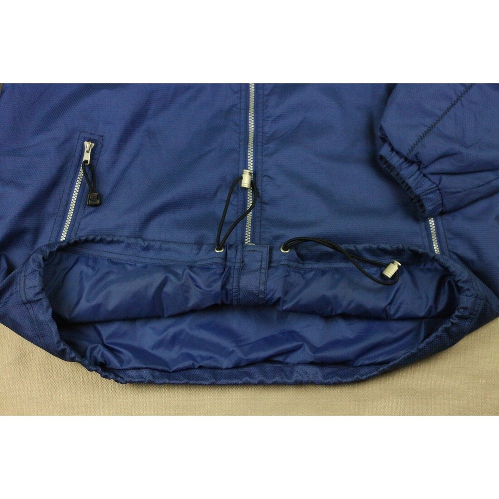 Vintage 2000 Nokia Sugar Bowl Mens Sz L Full Zip Textured Windbreaker Jacket EUC - Picture 8 of 12